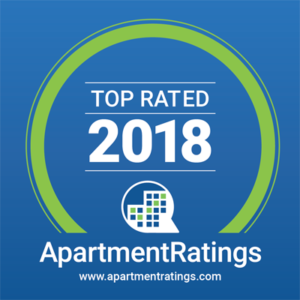 Block 24 has been named a 2018 Top Rated Community by ApartmentRatings.com