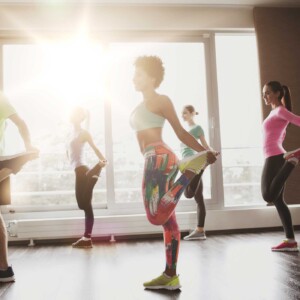 fitness class in gym
