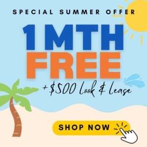 1 month free plus look and lease special