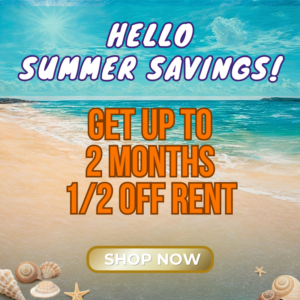June Summer Savings - Get up to 2 months 1/2 off rent